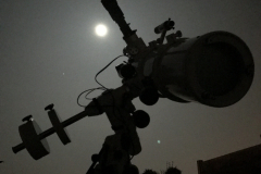 Lune et Jupiter derrière le scope