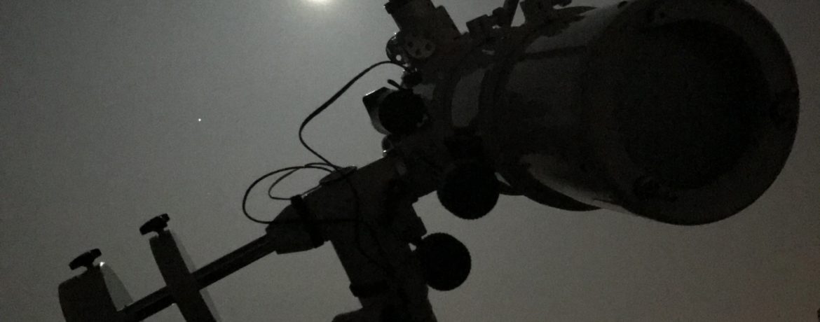 Moon and 150/750 Newtonian scope