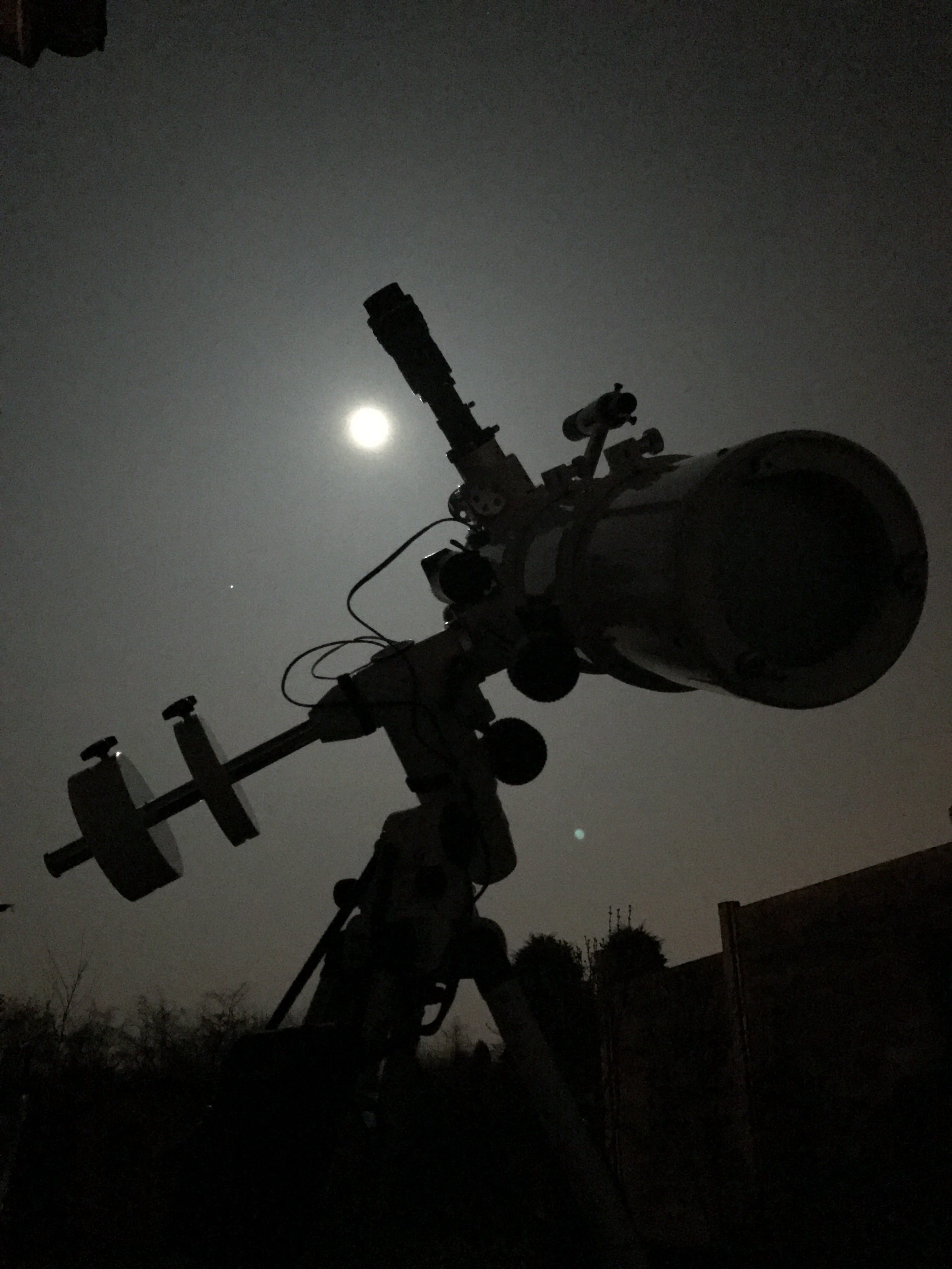 Moon and 150/750 Newtonian scope