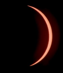 Lune occultée à 96%